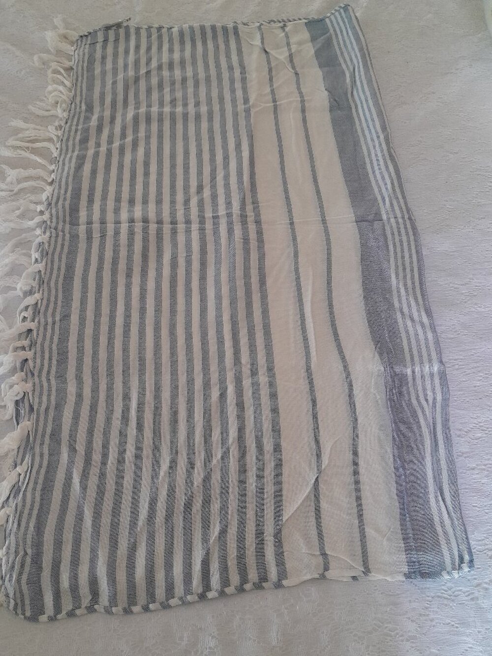 "Charlotte Russe Turkish Towel Beach Cover-Up, one side